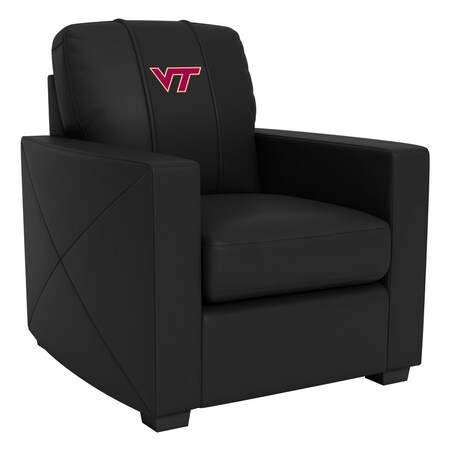 Dreamseat Silver Club Chair with Virginia Tech Hokies Logo XZ7759002CHCDBK-PSCOL13225